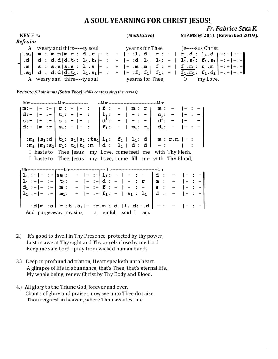 A Soul Yearning for Christ Jesus — first page