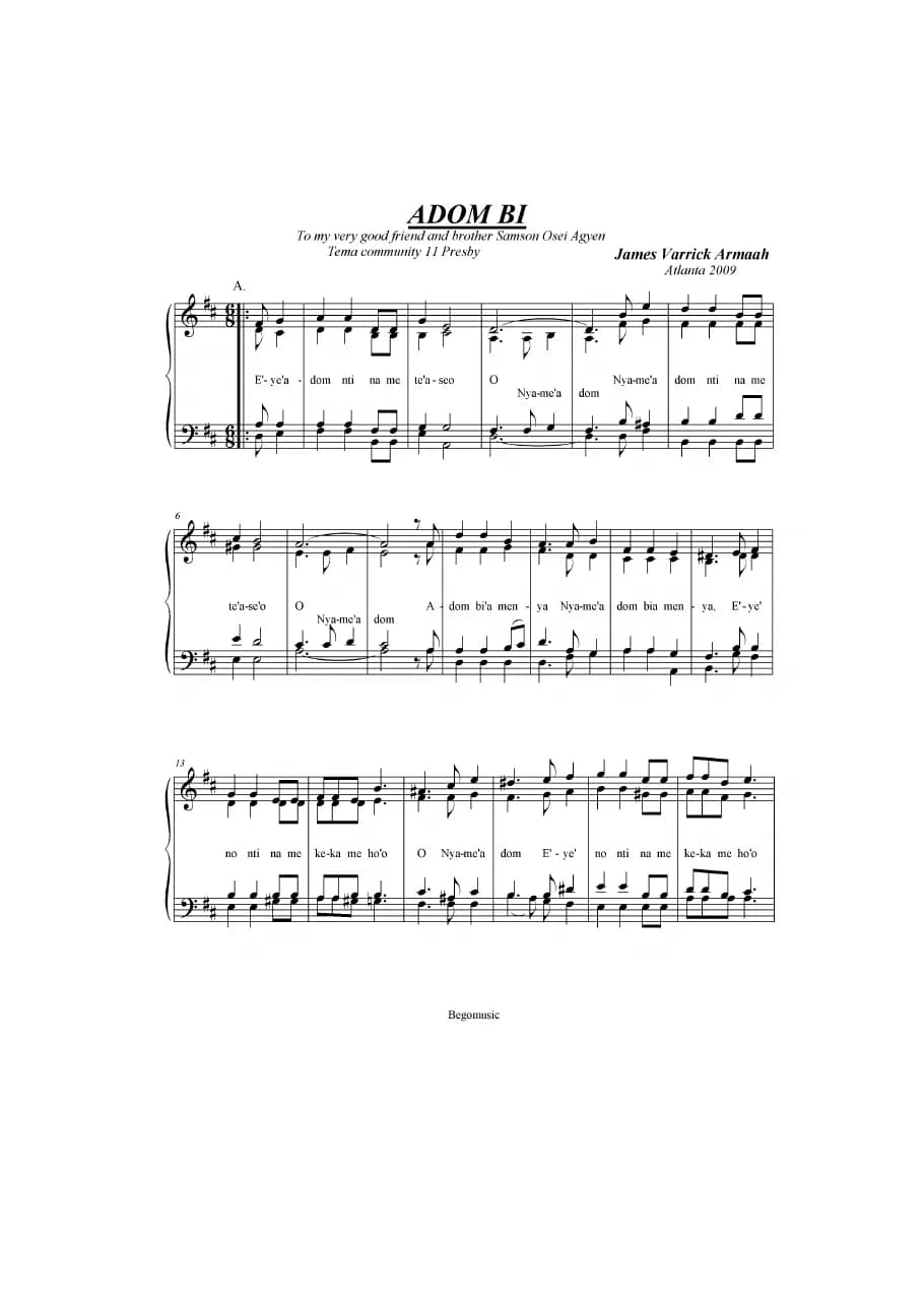 Adom Bi — first page