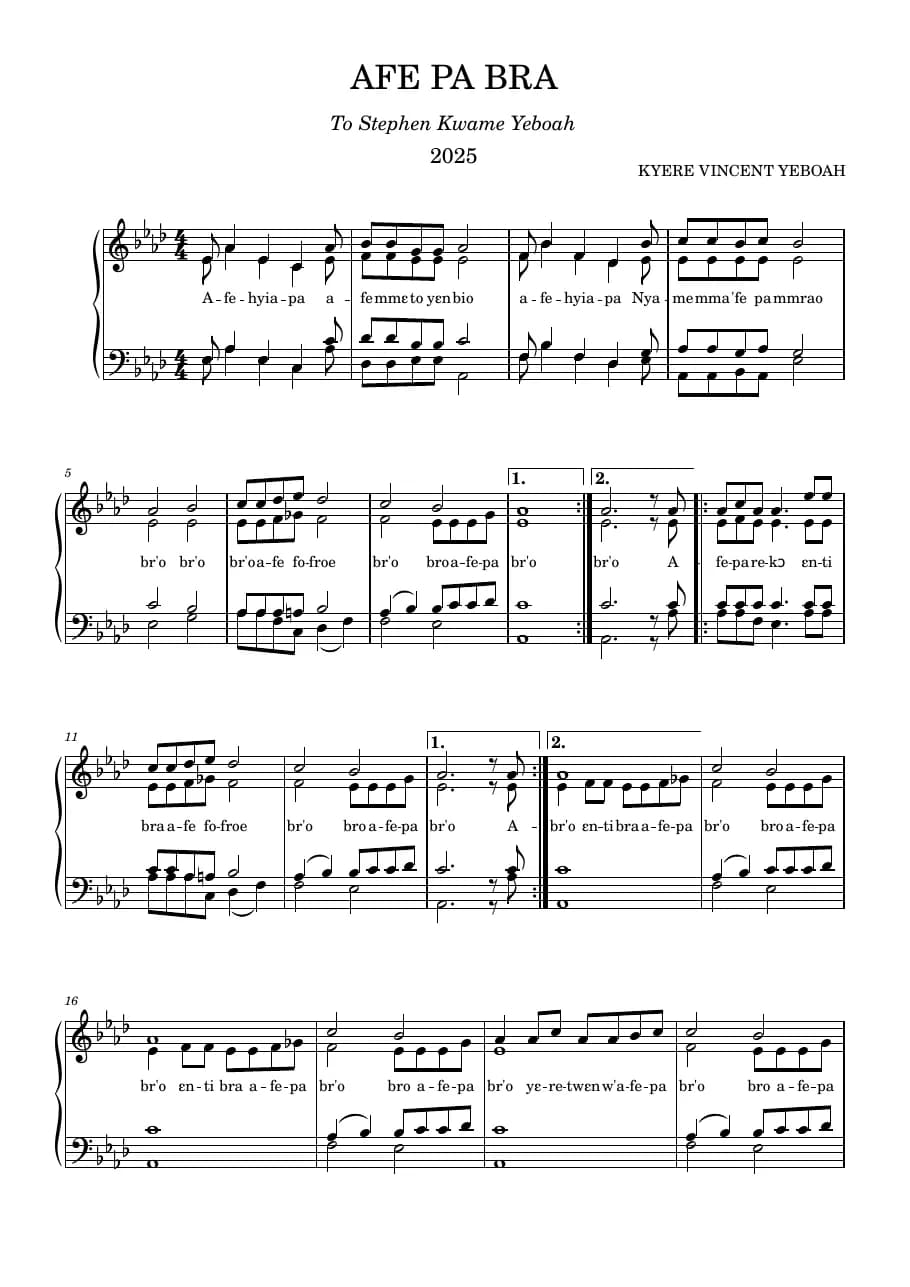 Afe Pa Bra — first page