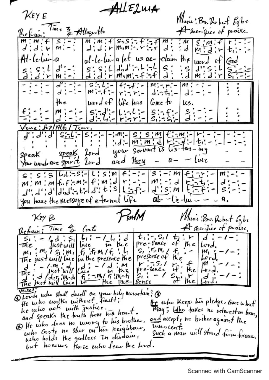 Alleluia — first page