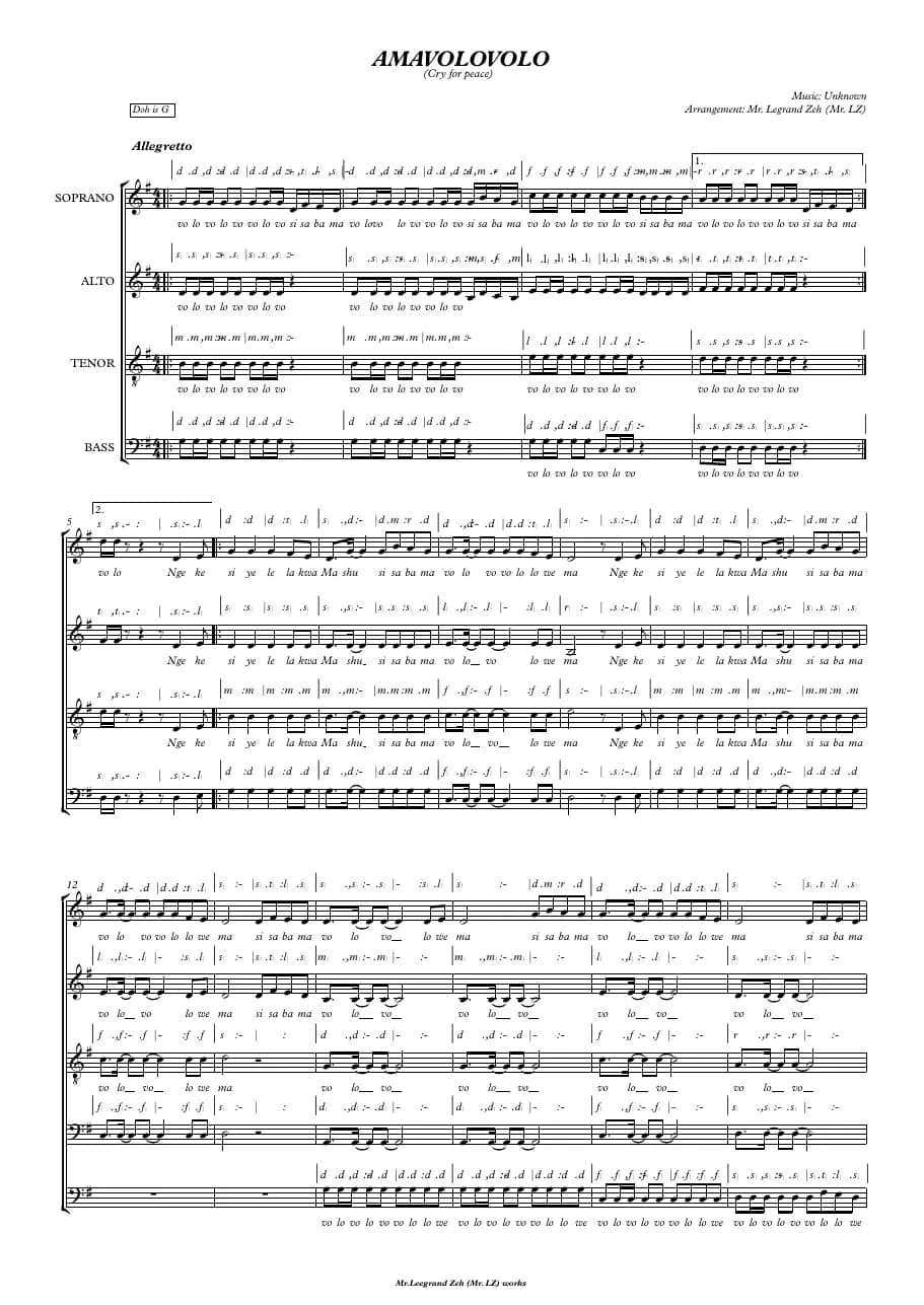 Amavolovolo — first page