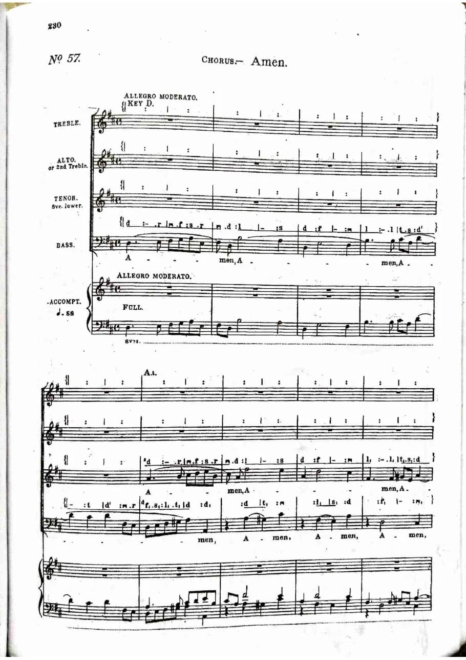 Amen Chorus from Worthy Is the Lamb — first page