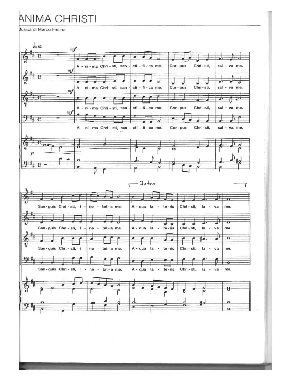 Anima Christi — first page
