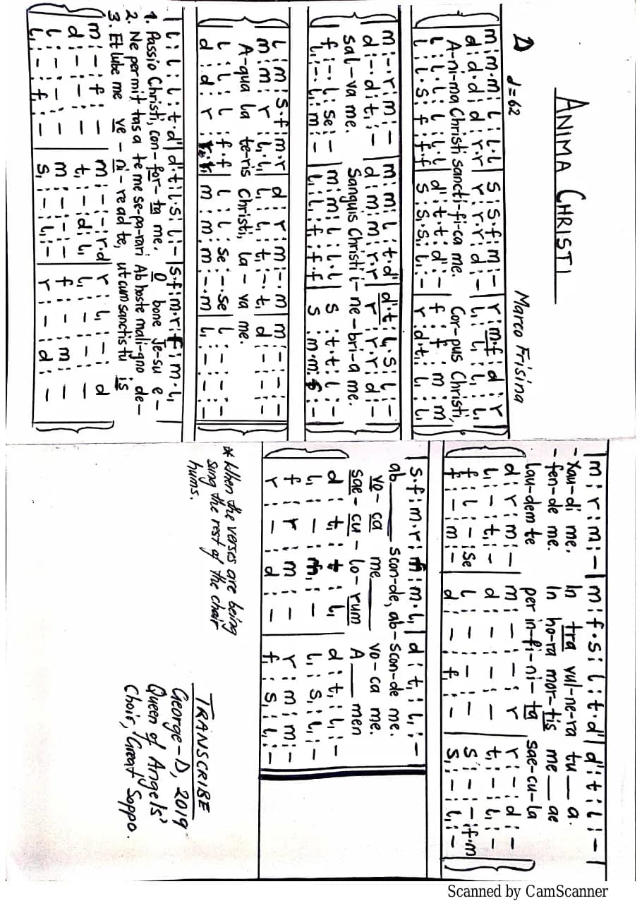 Anima Christi — first page