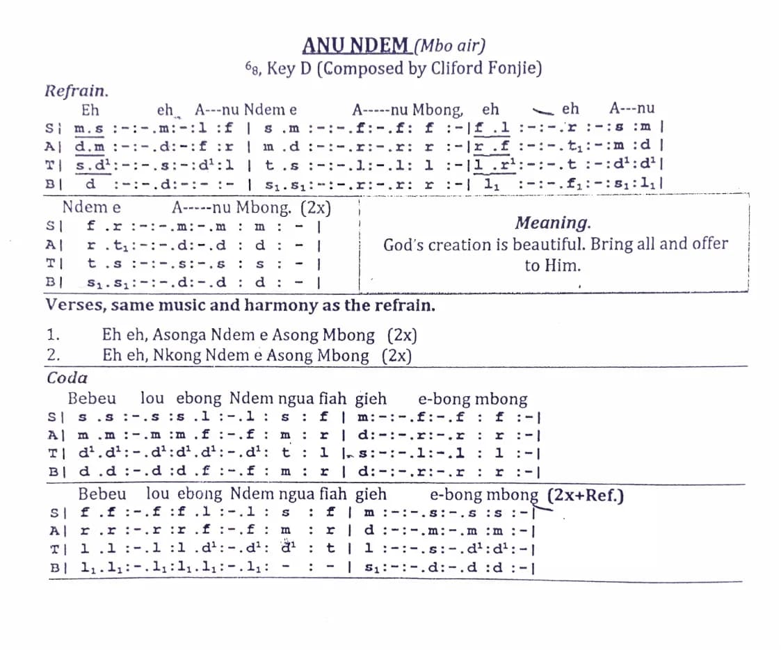 Anu Ndem — first page