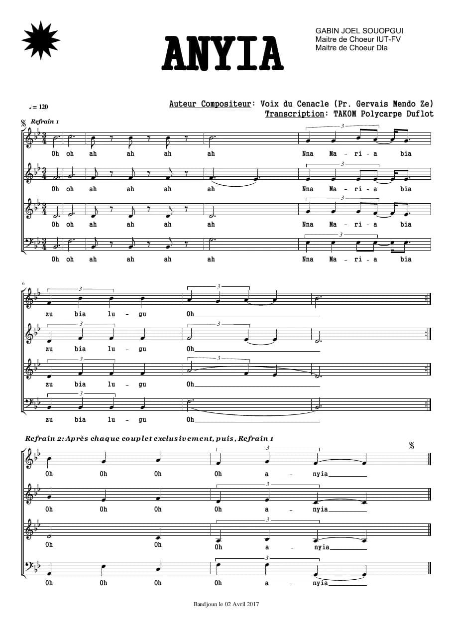 Anyia — first page