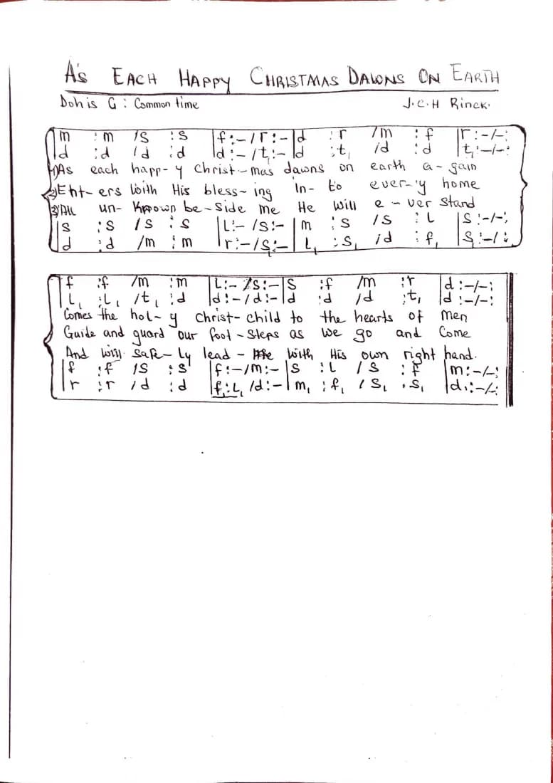 As Each Happy Christmas Dawns on Earth — first page