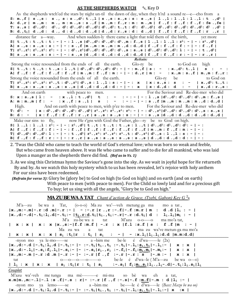 As the Shepherds Watch — first page