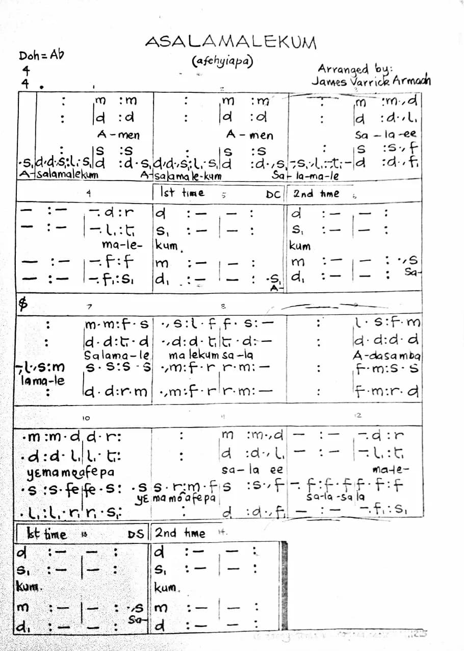 Asalamalekum — first page