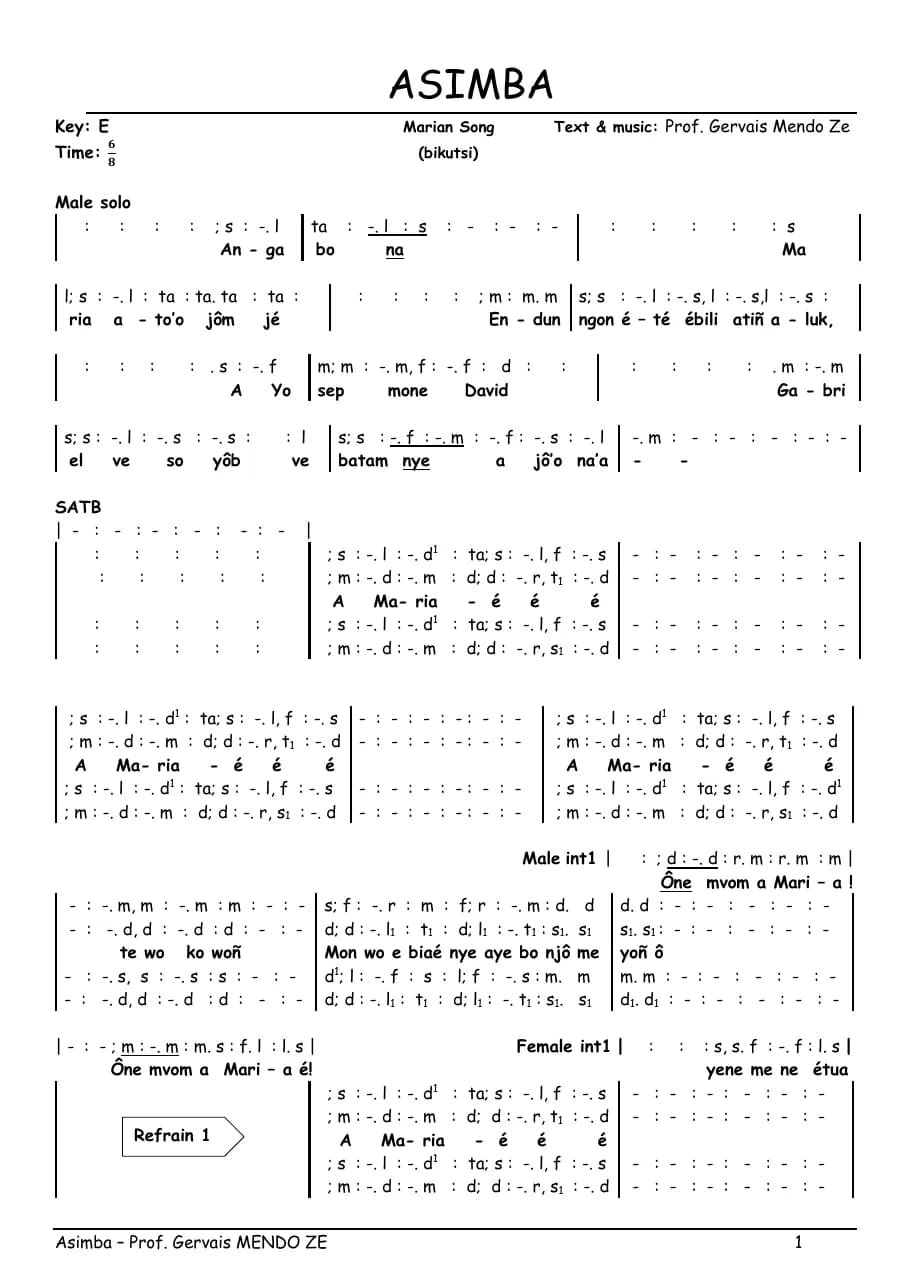 Asimba - Prof Mendo Ze - Final — first page
