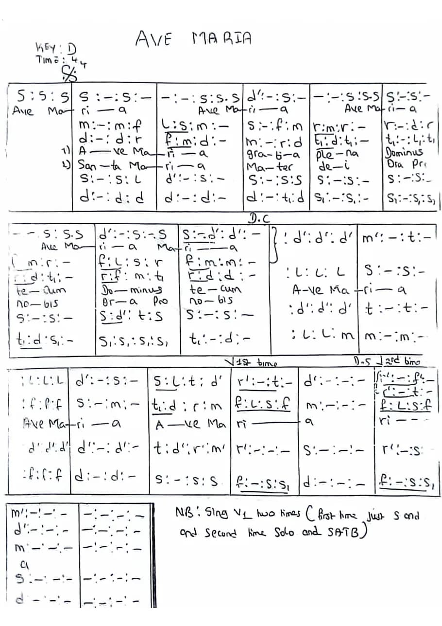Ave Maria — first page