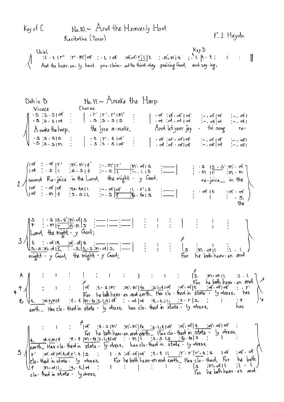 Awake the Harp — first page