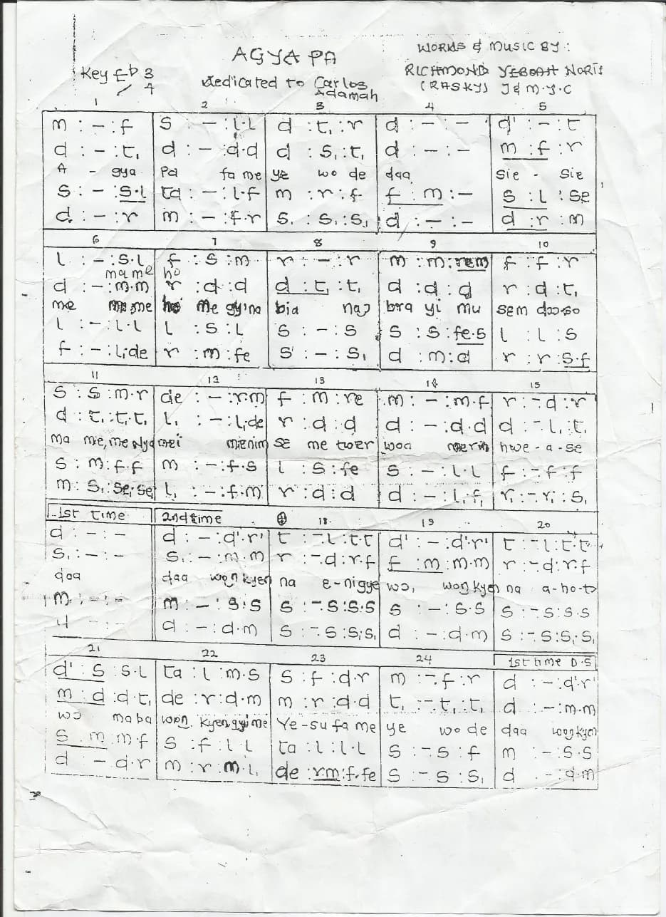 Ayga Pa — first page