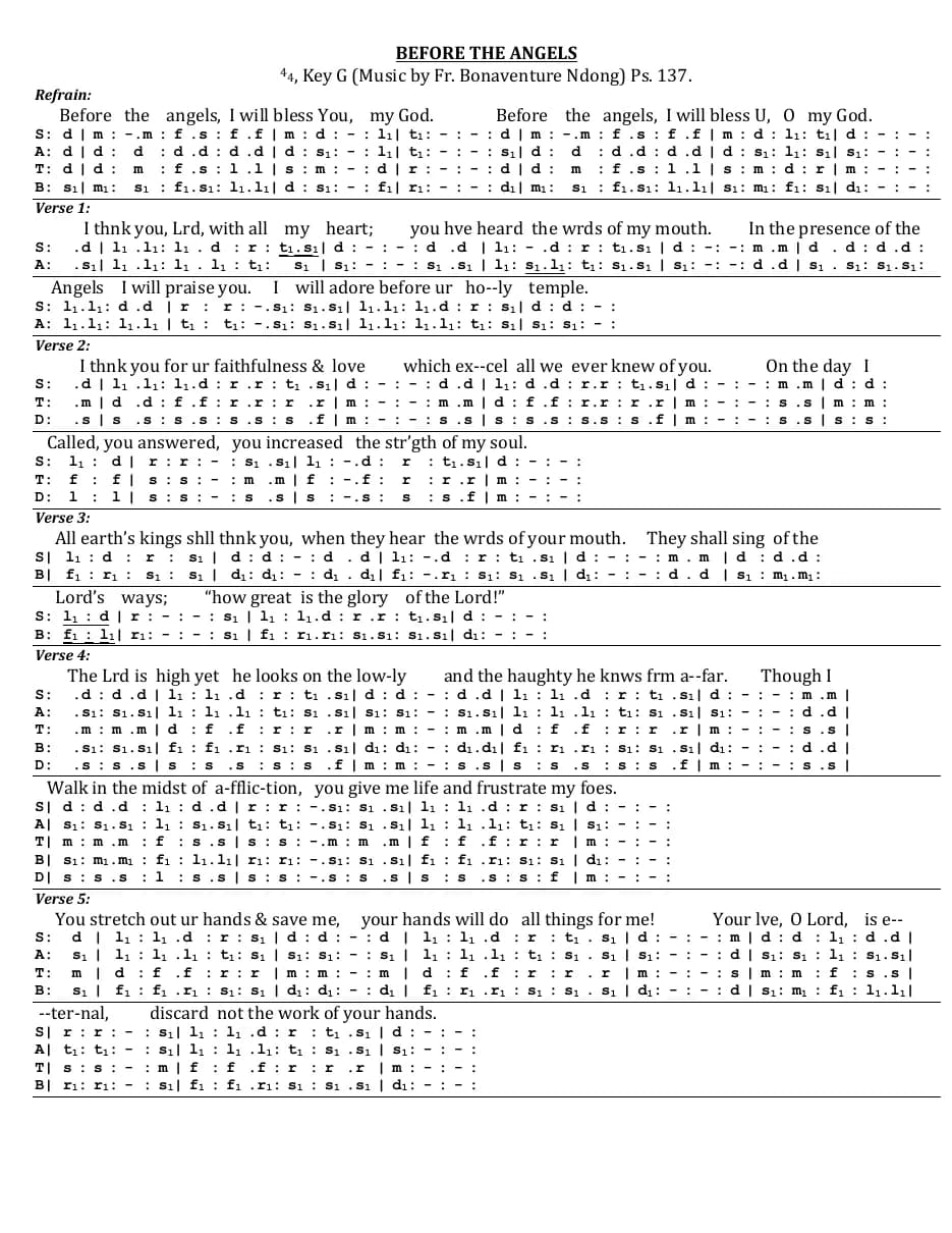 Before the Angels — first page