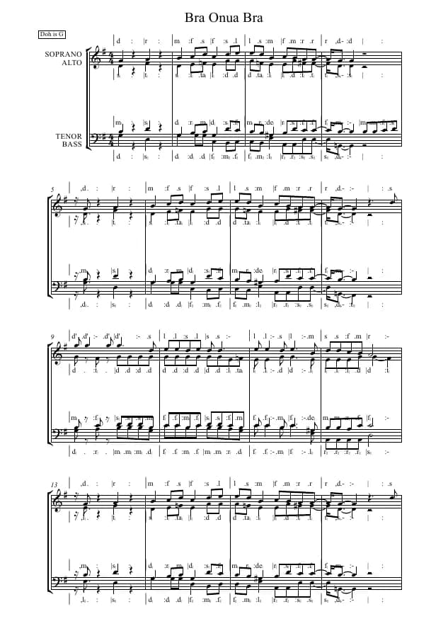 Bra Onua Bra — first page