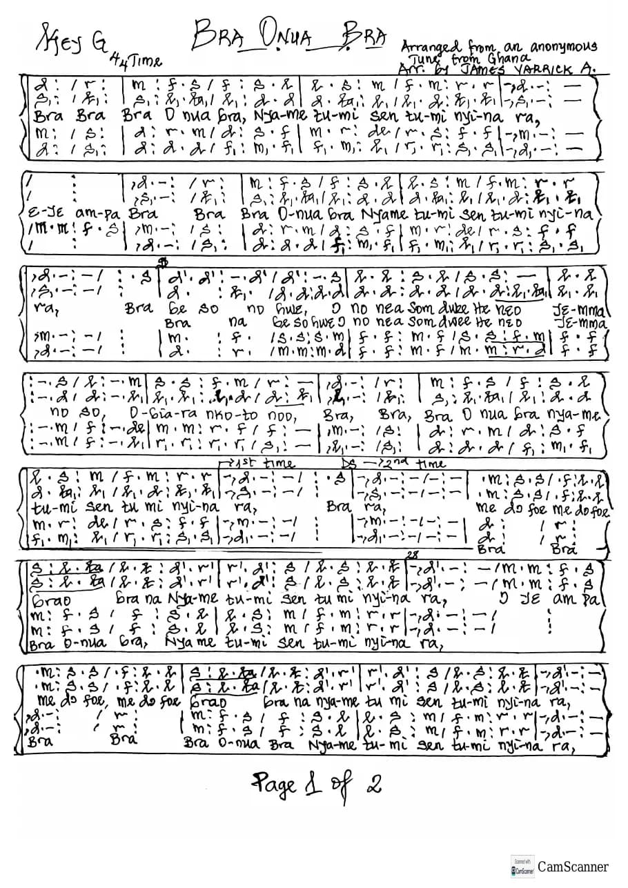 Bra Onua Bra — first page