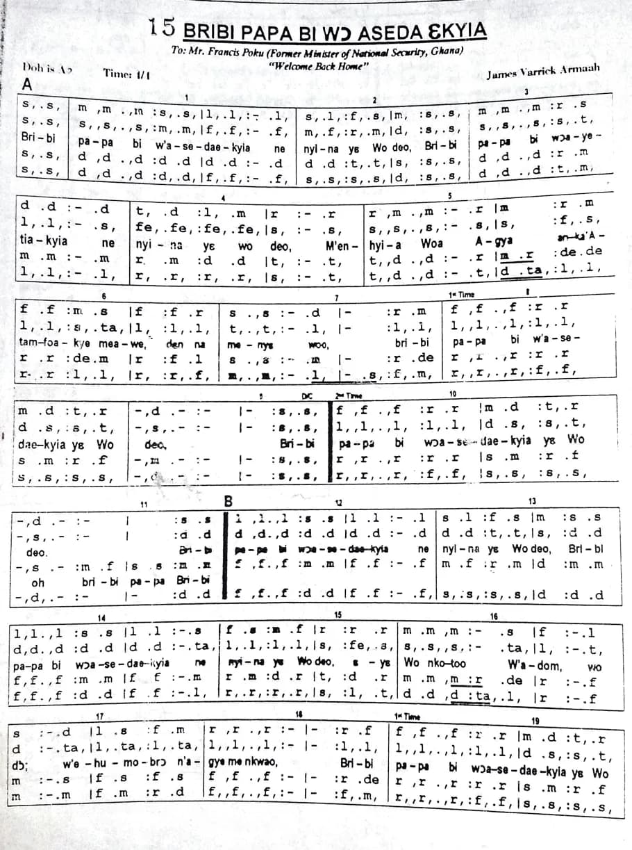Bribi Papa Bi Wo Aseda Ekyia — first page