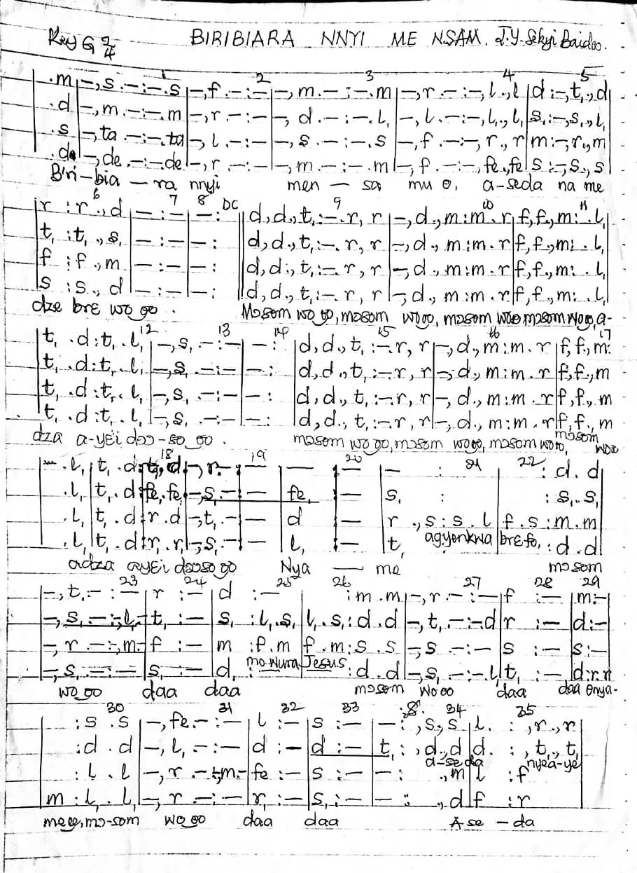 Bribiara Nnyi Me Nsam — first page
