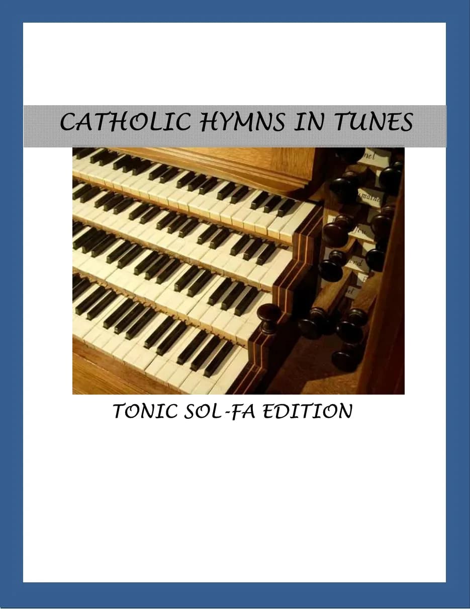 Catholic Mass Hymnal with Tunes and Tonic Solfas — first page