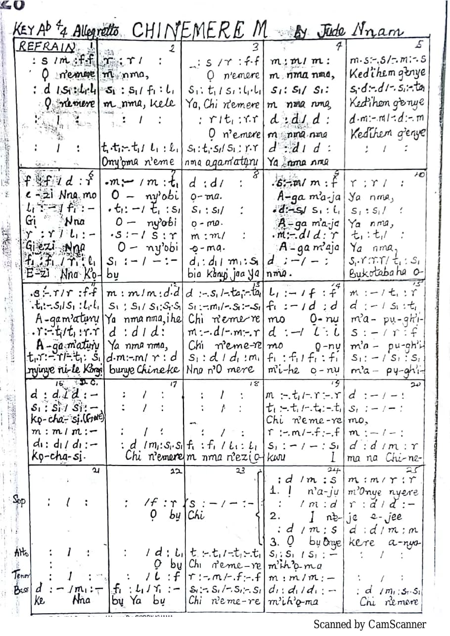 Chinemerem Jude Nnam — first page