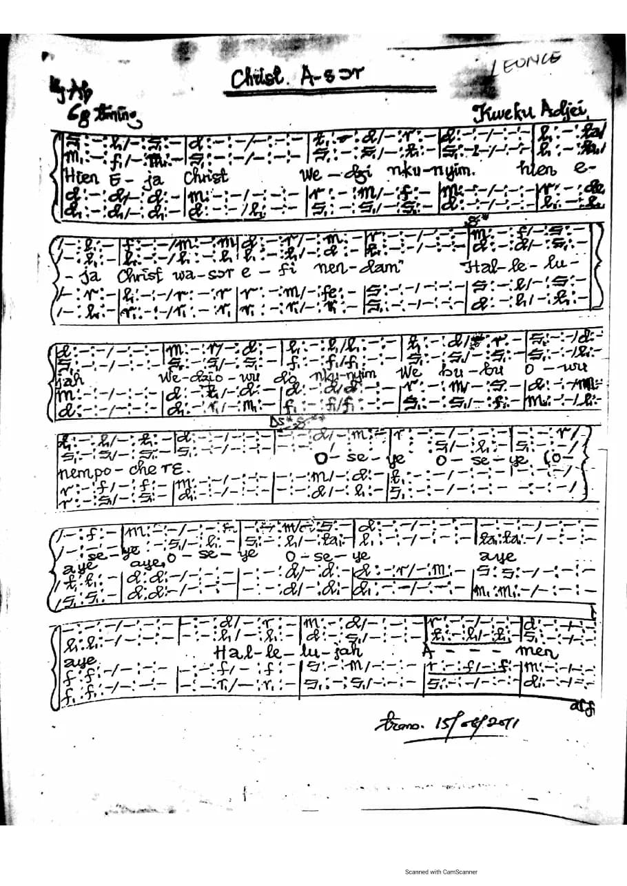 Christ Asor — first page