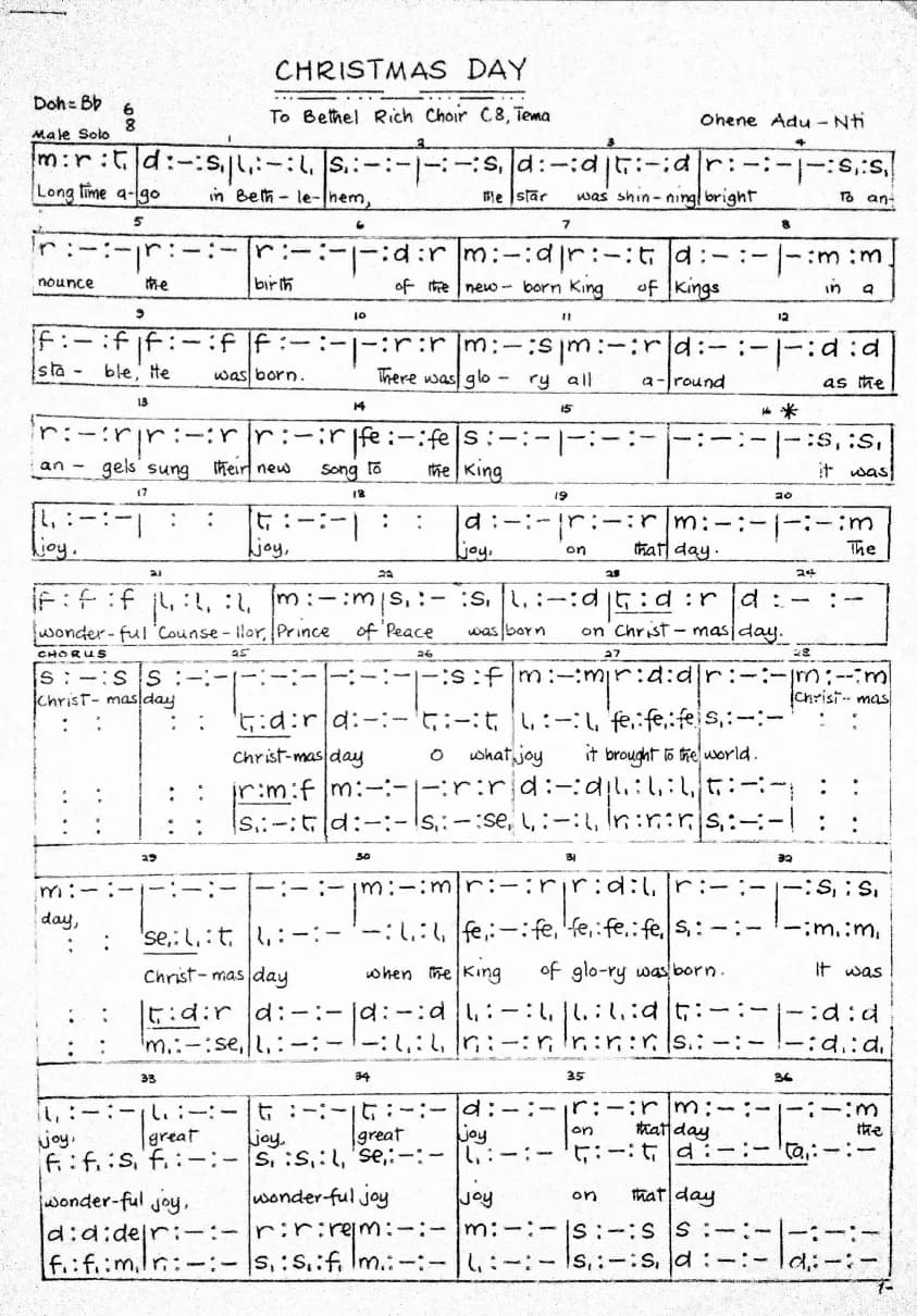 Christmas Day — first page