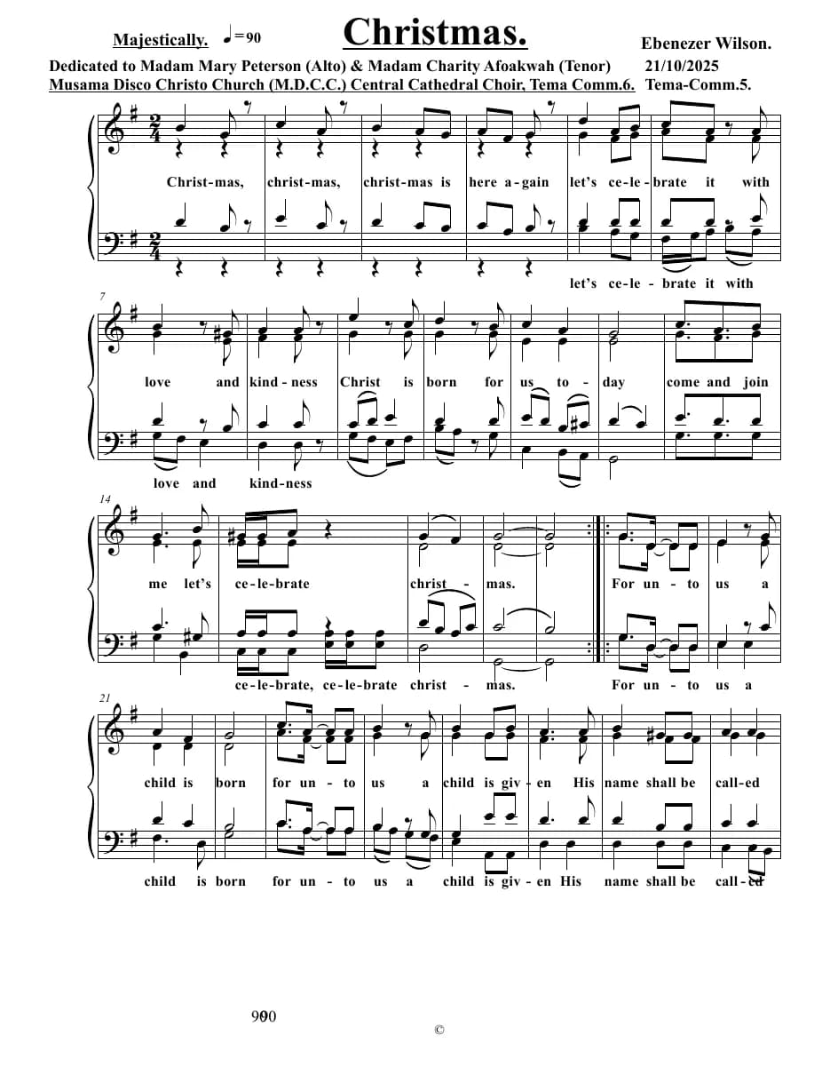 Christmas — first page