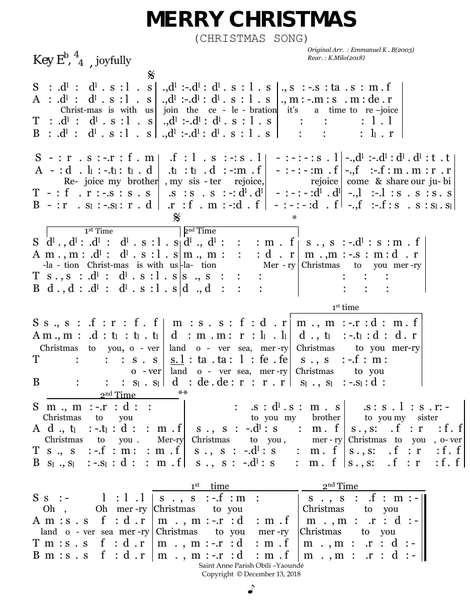 Christmas Is with Us — first page