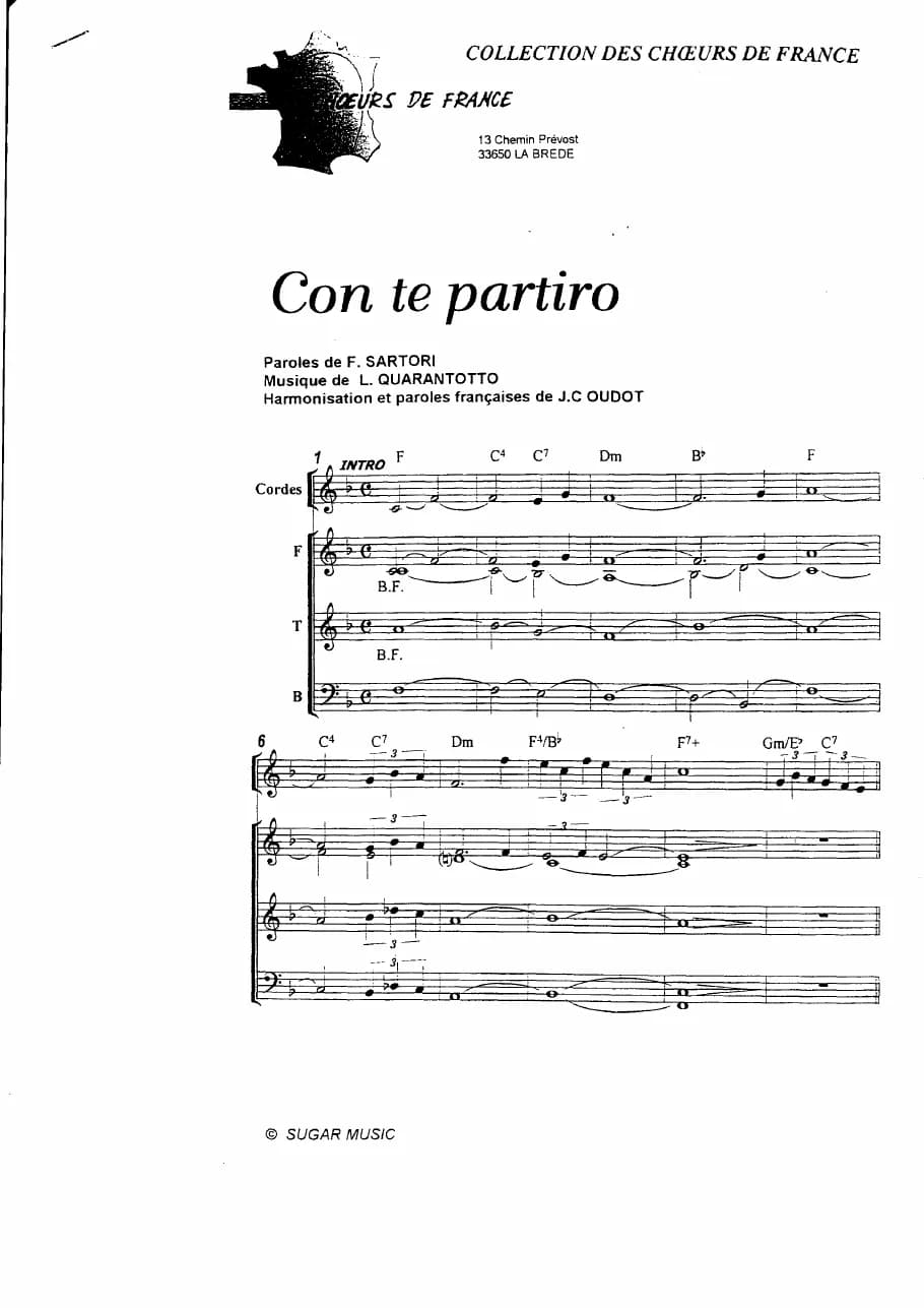 Con Te Partiro — first page