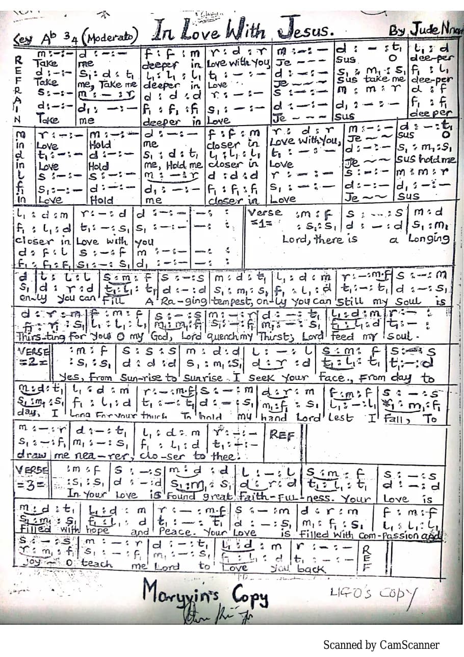 Deeper in Love with Jesus — first page