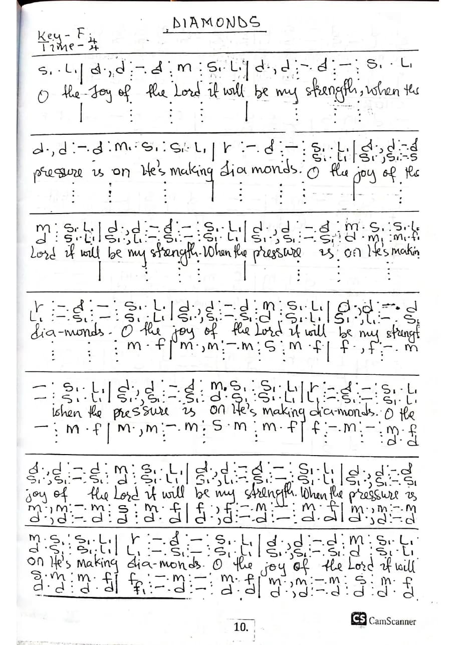 Diamonds — first page