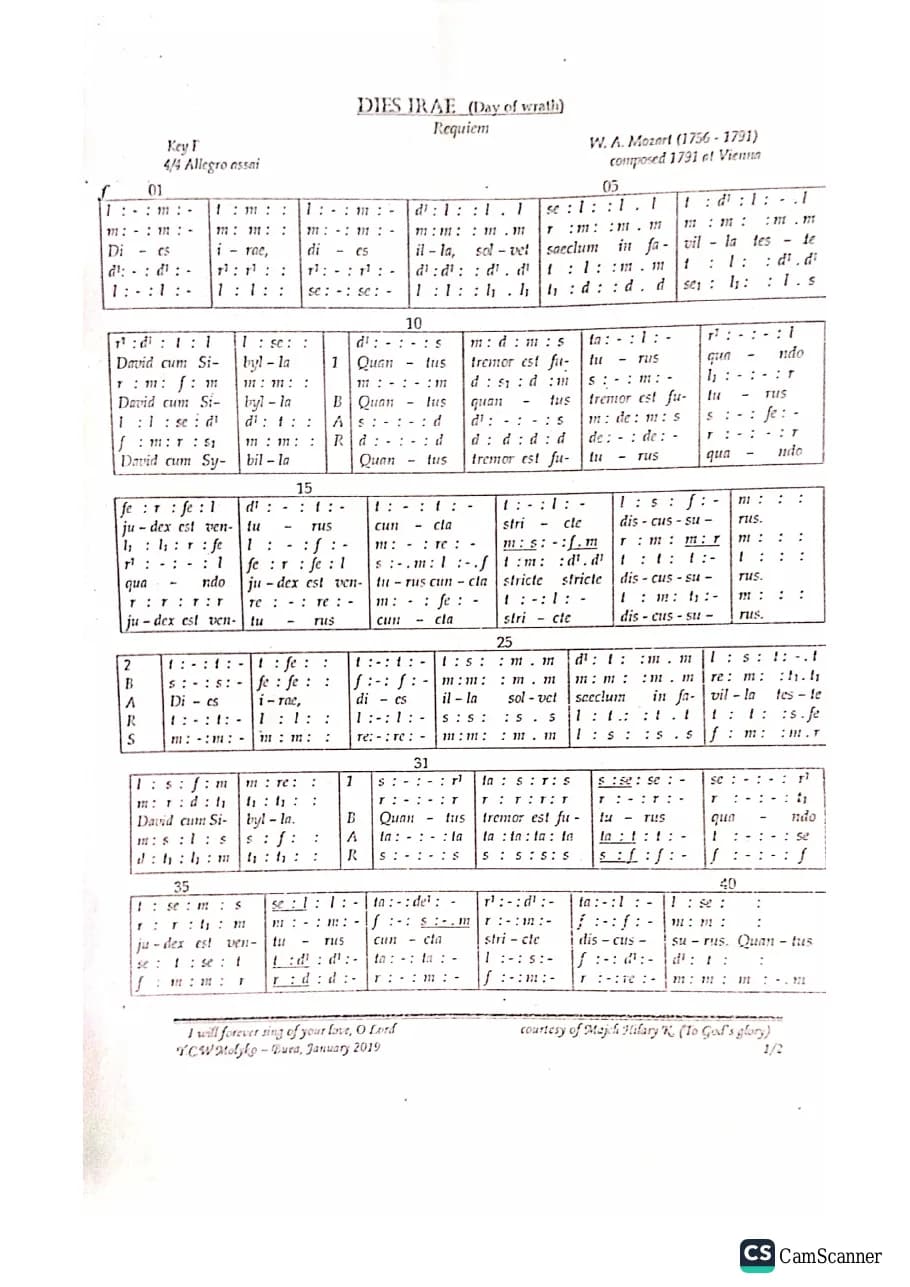 Dies Irae — first page