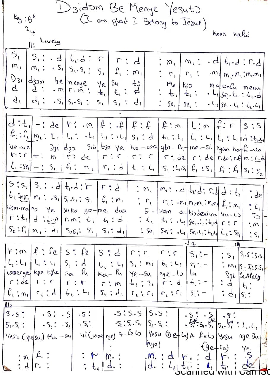 Dzidom Be Menye Yesuto — first page