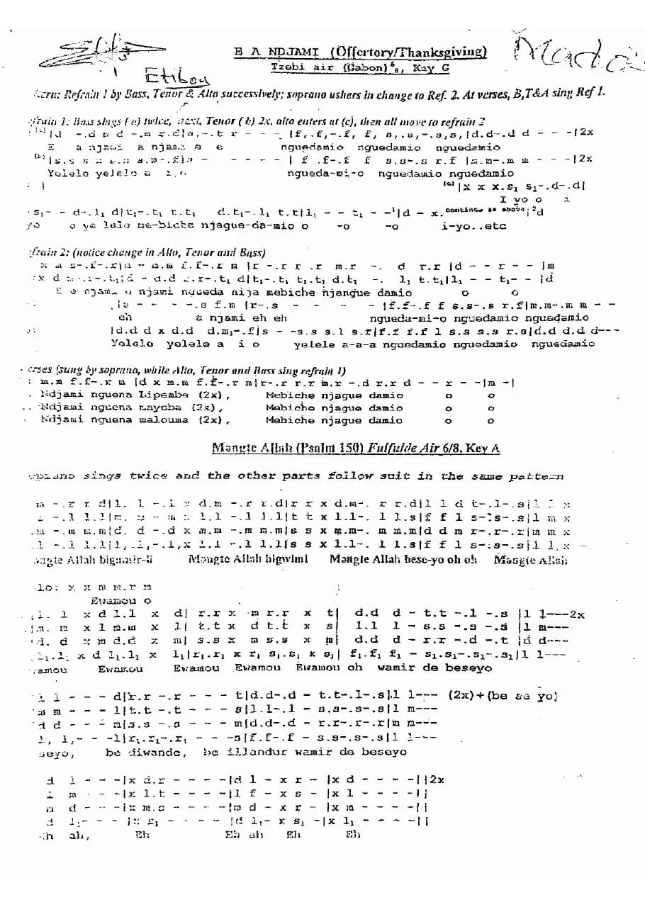 E Adjami - Mangte Allah — first page