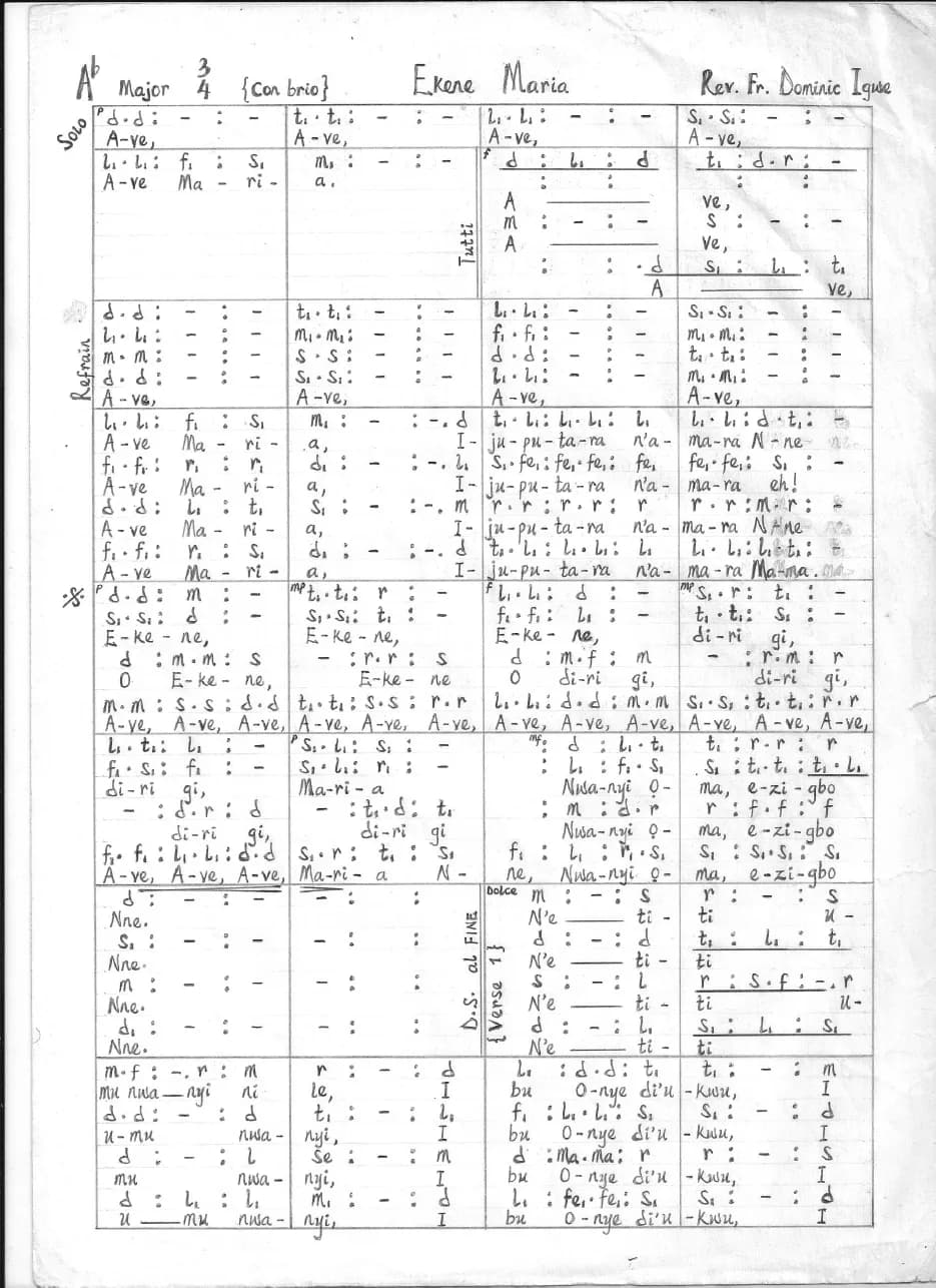 Ekene Maria — first page