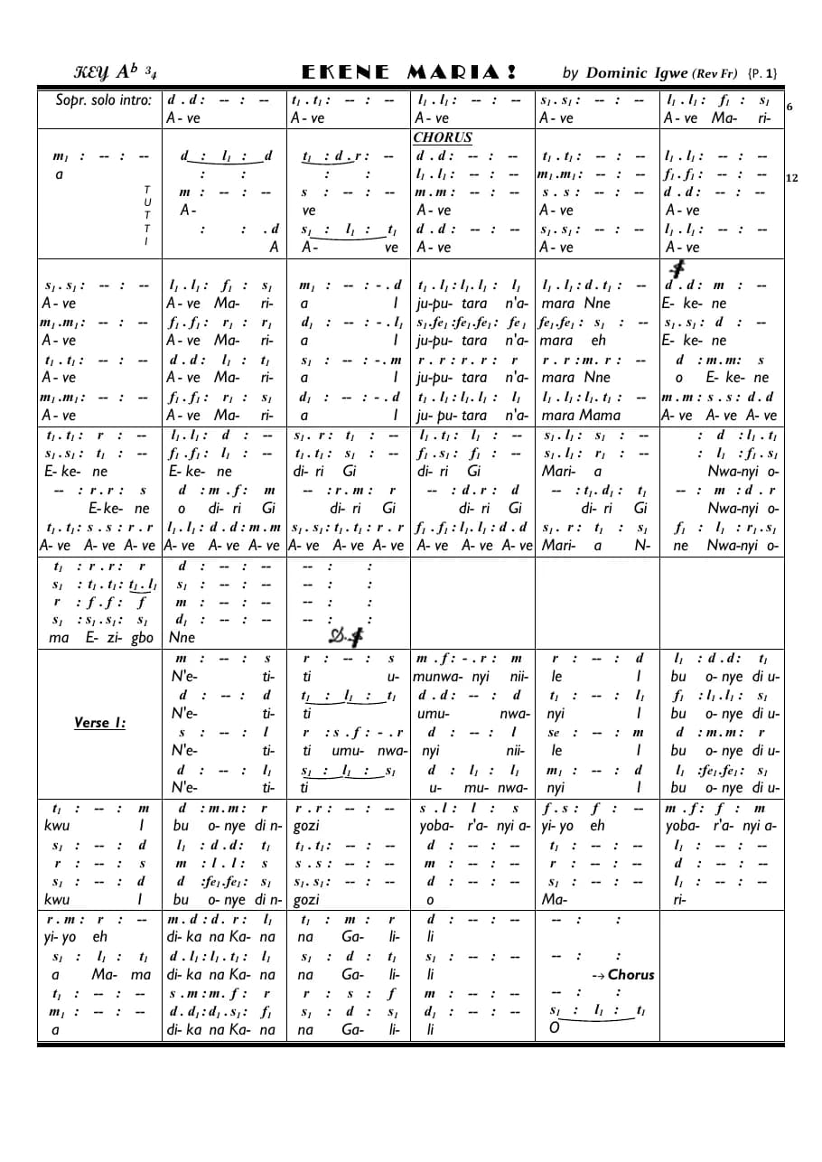 Ekene Maria — first page