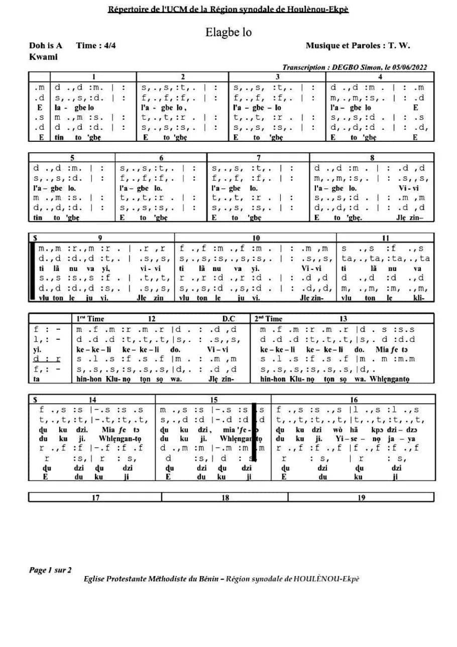 El'agbelo — first page