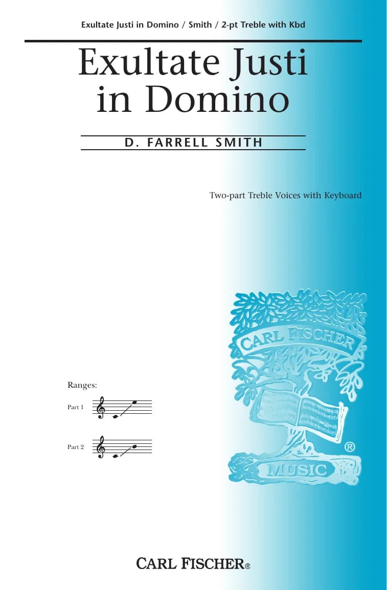 Exultate Justi in Domino — first page