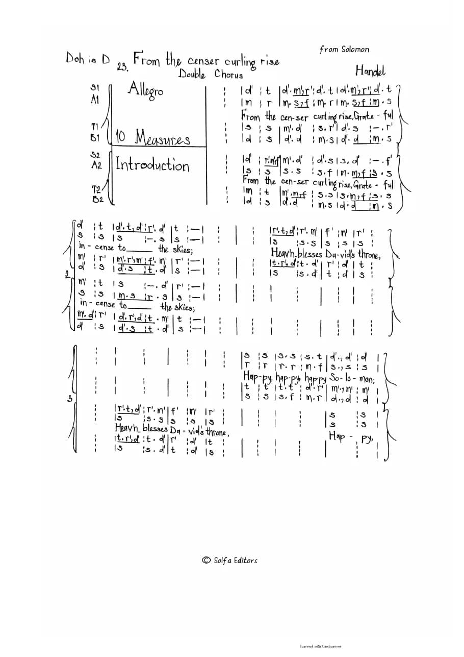From the Cencer Curling Rise from Solomon — first page