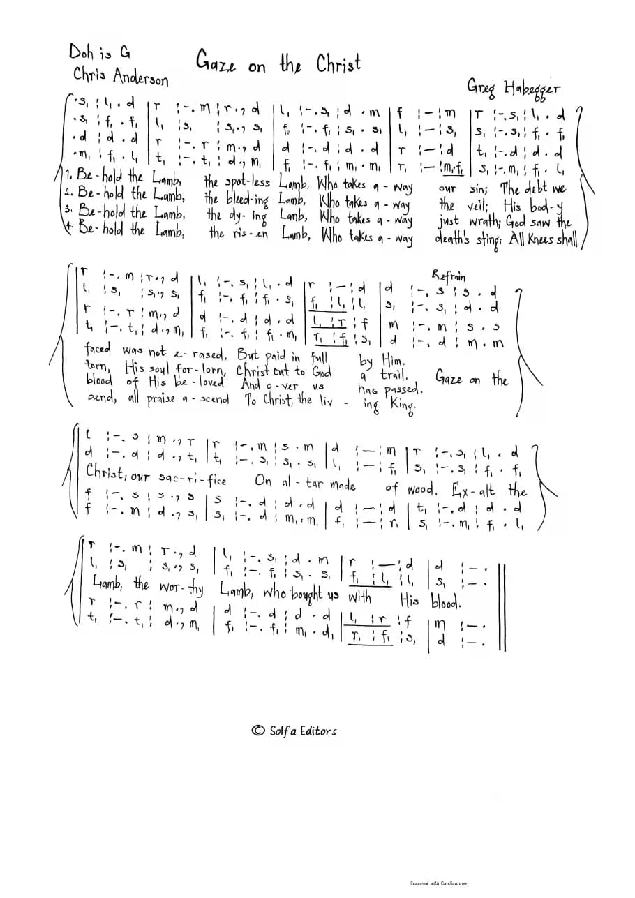 Gaze on the Christ — first page