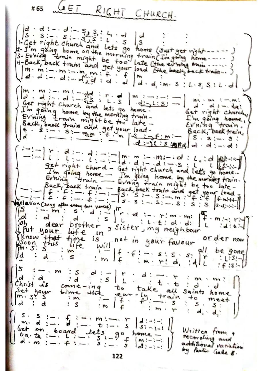 Get Right Church — first page