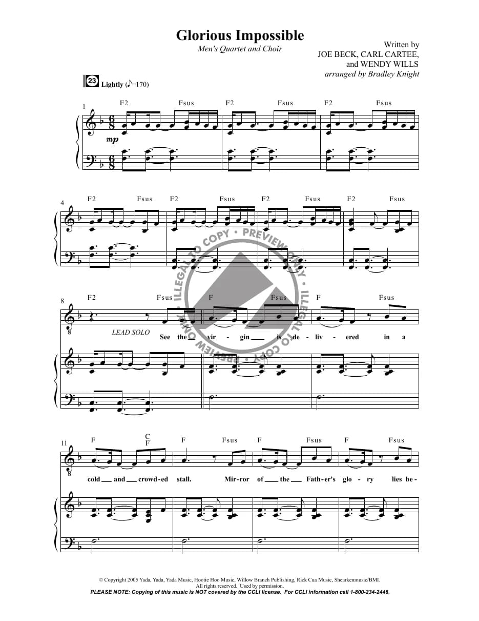 Glorious Impossible — first page