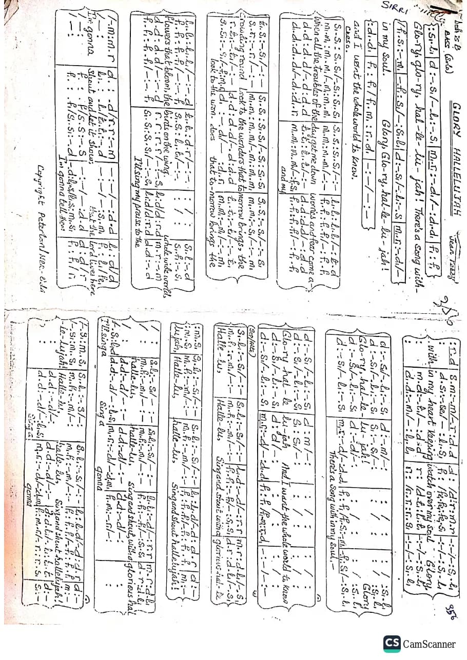 Glory Hallelujah-1 — first page