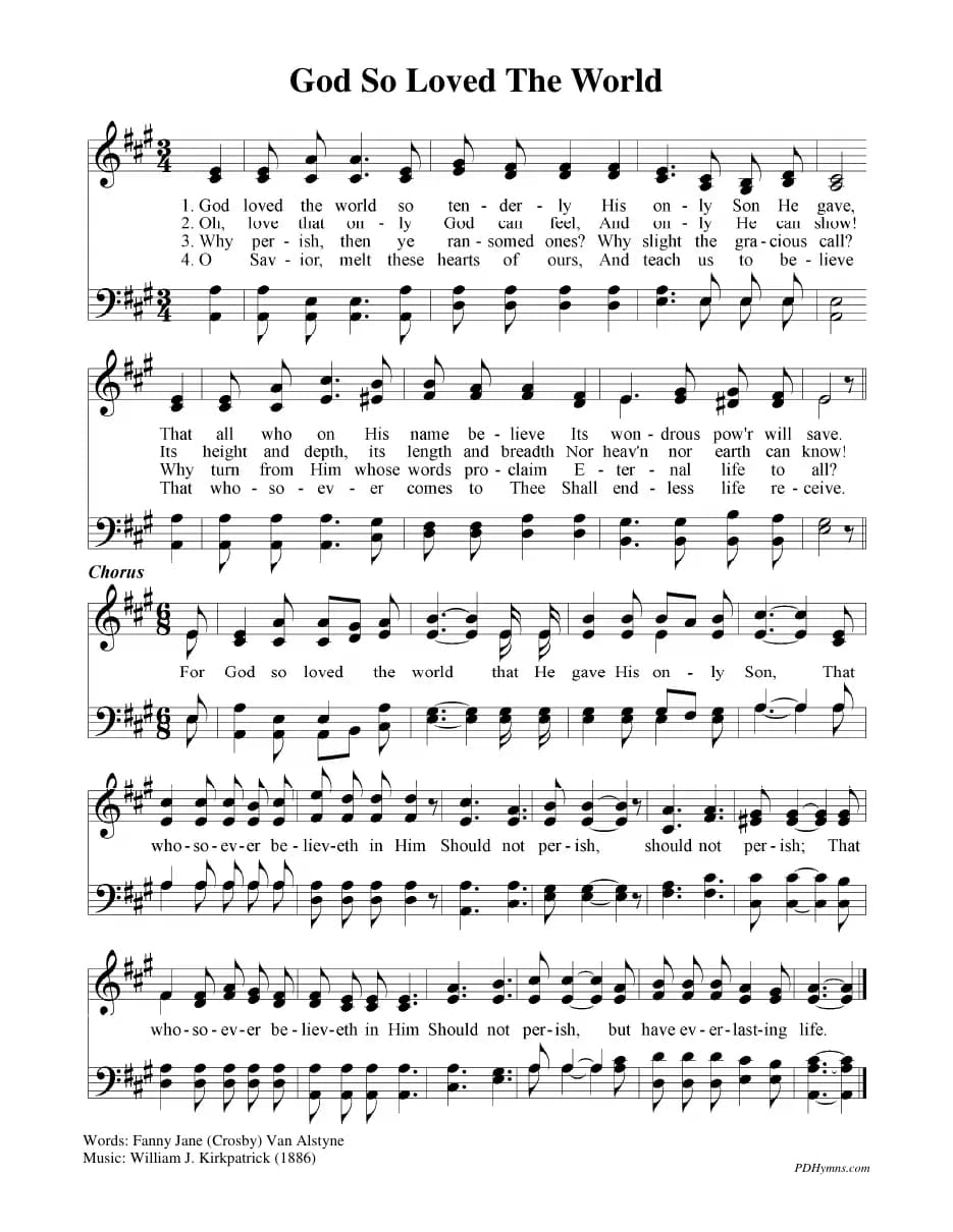 God so Loved the World N — first page