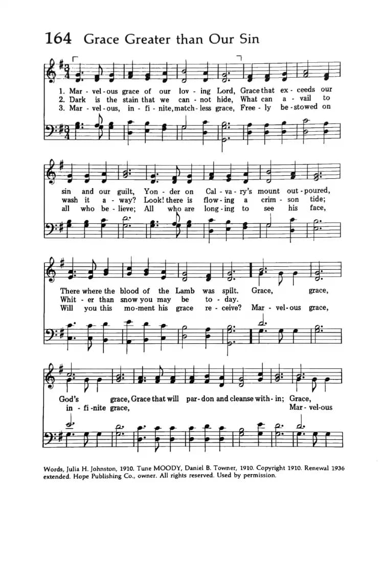 Grace Greater Than Our Sin — first page
