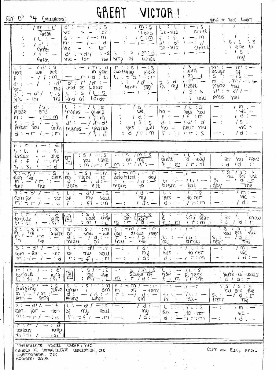 Great Victor — first page