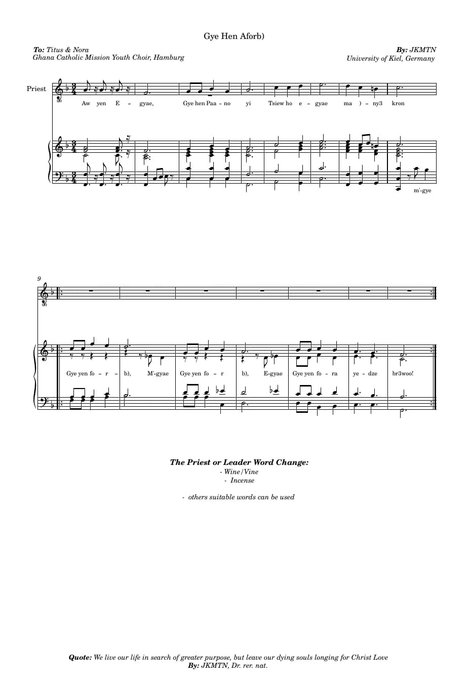 Gye Hen Aforb) — first page