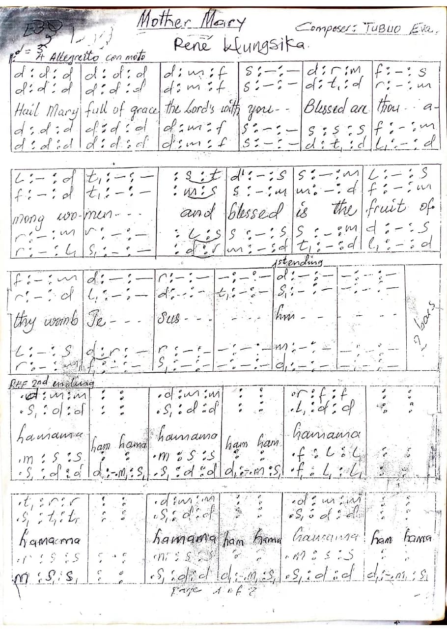 Hail Mary — first page