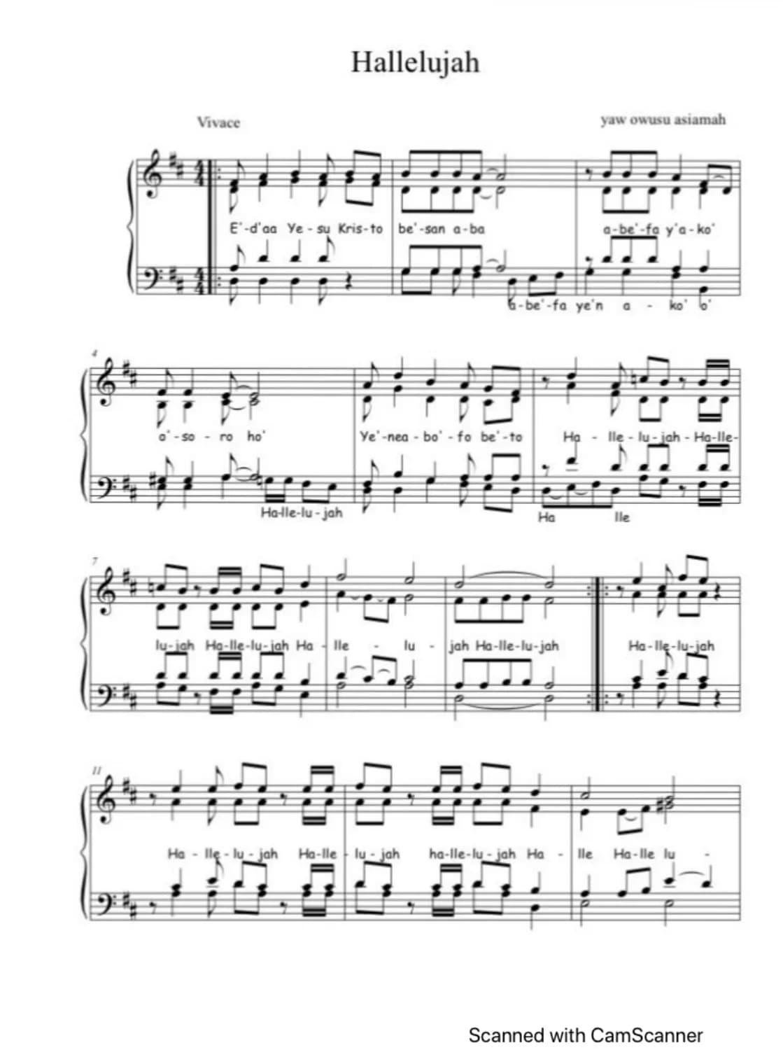 Hallelujah — first page