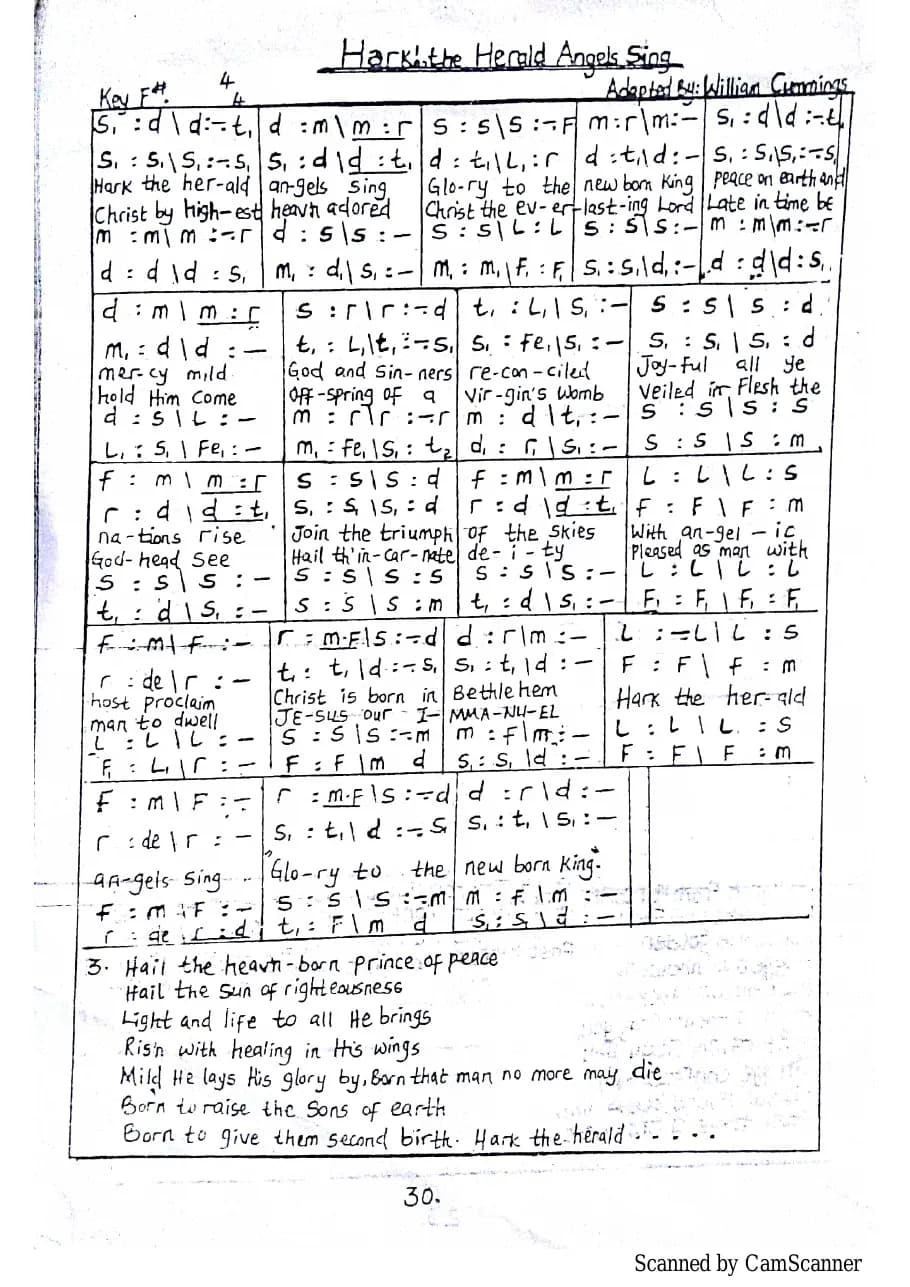 Hark the Herald Angels Sing — first page